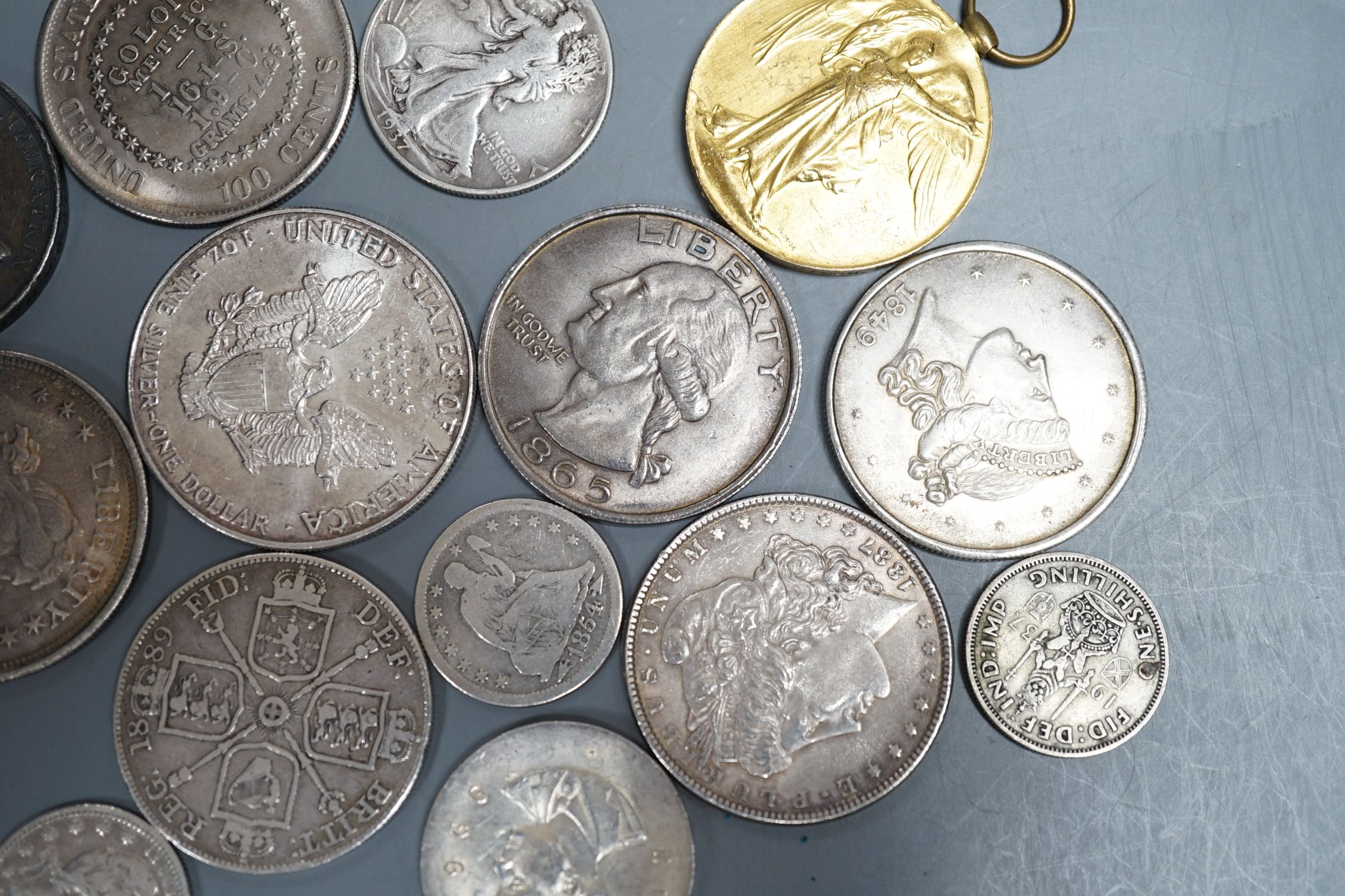 WWI medals including Egypt medal with Suakin 1885 and Alexandria 11th July clasps, to R.F. Hewitt 2nd Capt. HMS Sultan and assorted coinage.